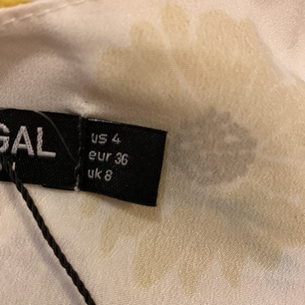 Nasty Gal Sunflower Print Cold Shoulder Wrap Dress - Picture 4 of 6